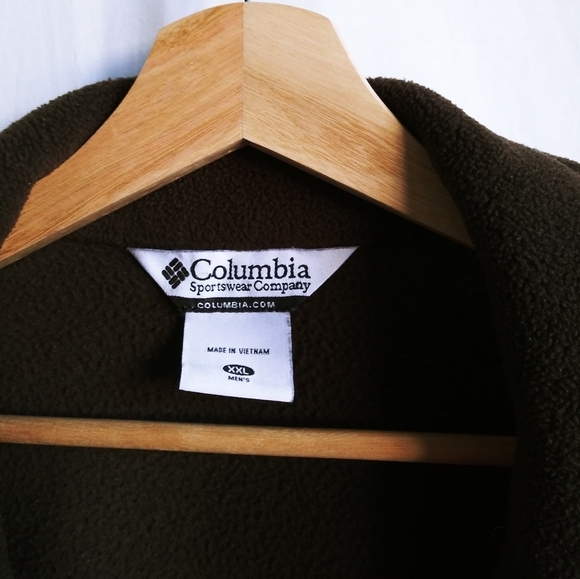 Columbia Fleece Men's Zip Up  Sweater - Picture 3 of 5